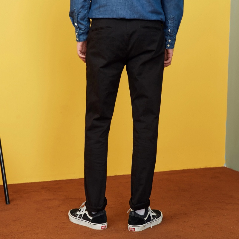 美特斯邦威都市休闲裤子男青年韩版百搭显瘦 冬装 款商场款 影黑 175