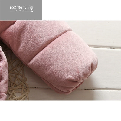 女童加厚棉袄冬装女宝宝金丝绒棉衣0-1-2-3岁