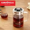 KAMJOVE/金灶小青柑专用冲泡壶办公茶道杯耐热玻璃茶具创意飘逸杯茶壶 A75（380ml）