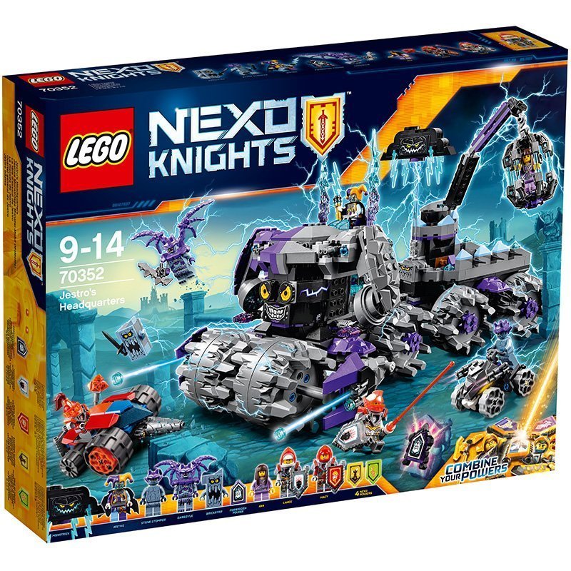 LEGO 乐高 Nexo Knights 未來騎士團系列 小丑的雷電巨石戰車基地 70352 9-14歲 積木玩具