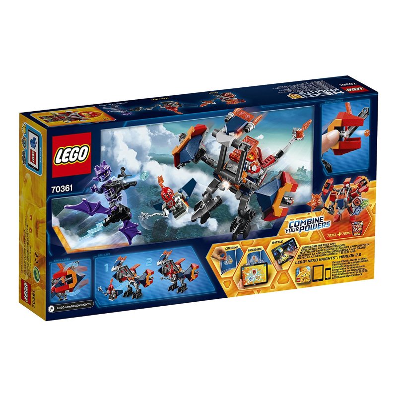 LEGO 乐高 Nexo Knights 未來騎士團系列 梅西的機器神龍 70361 7-14歲 積木玩具