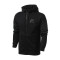 Nike耐克男装2018春季新款运动服防风连帽加绒保暖夹克外套861613 黑色 2XL