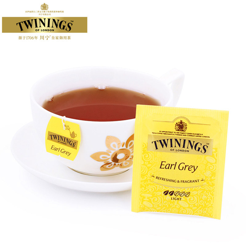 英国川宁(twinings) 豪门伯爵经典红茶50包*2g 波兰进口茶叶袋泡茶包