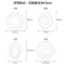 走廊灯过道灯玄关灯led创意进门厅入户衣帽间阳台卧室吸顶壁灯具 D款直径50cm-60瓦LED黄光-6130_圆