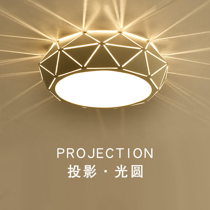 过道灯走廊灯玄关灯现代简约阳台灯创意个性门厅入户衣帽间灯具 23cm-3瓦黄光暗装