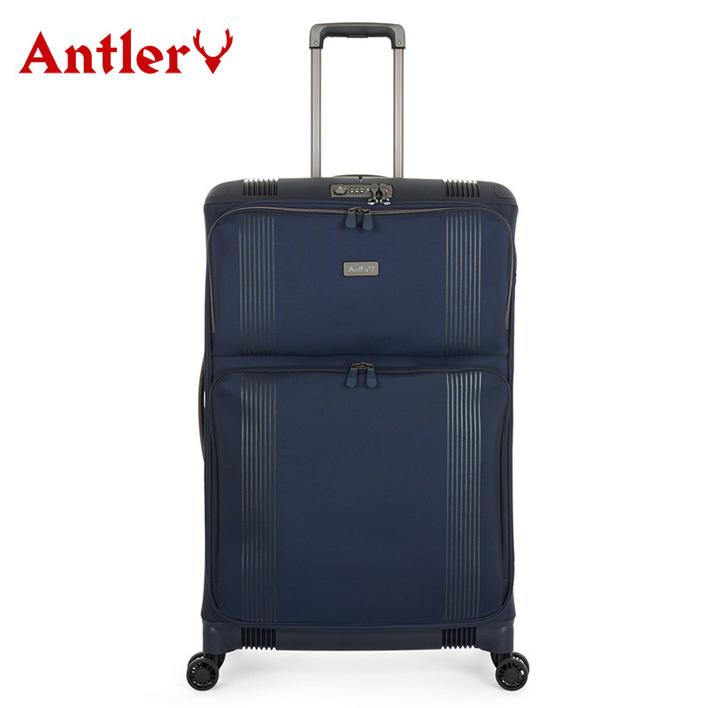 antler/安特丽行李箱USB接口拉杆箱软箱托运箱20/24/28/寸登机箱_3 20寸 蓝色