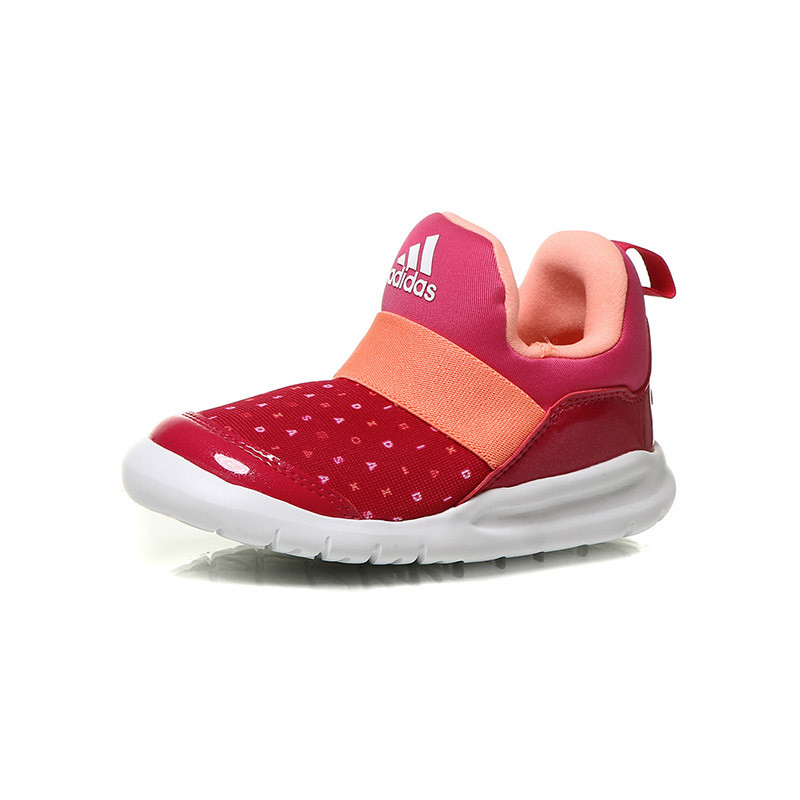 adidas童鞋2017冬款男婴童运动鞋儿童学步鞋CG3253 红色 24.5码/适合脚长140mm