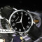 鹏志（PANGCHI）手表 进口2035机芯时尚商务男表 超清大数字钢带女士腕表2511 黑带银壳黑面（女款）