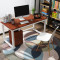 简易双人电脑办公桌简约现代家用单人台式组装卧室写字小书桌定做 长140宽50高74升级加固版