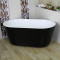 浴缸独立式小户型环保冷热水沐浴小户型瀑布嵌入式环环保独立式 &asymp1.2m 薄边带龙头