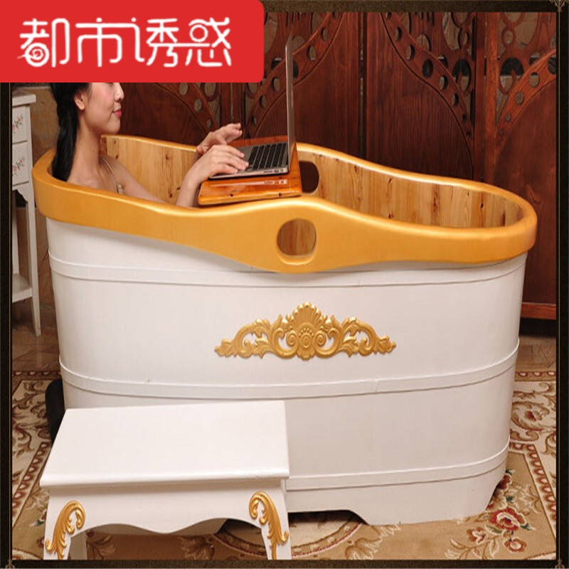 浴桶浴缸泡澡木桶洗澡木桶养生桶美容院木质桶沐浴桶 1.0米