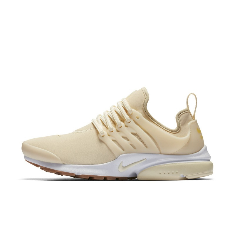 NIKE(耐克)秋季女子运动休闲轻便舒适跑步鞋878071-103 棉布白/棉布白/星星金黄/橡皮中褐/白 39