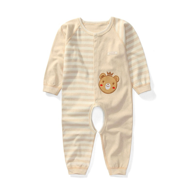 新款宝宝连体保暖内衣纯彩棉婴儿加厚儿童睡衣