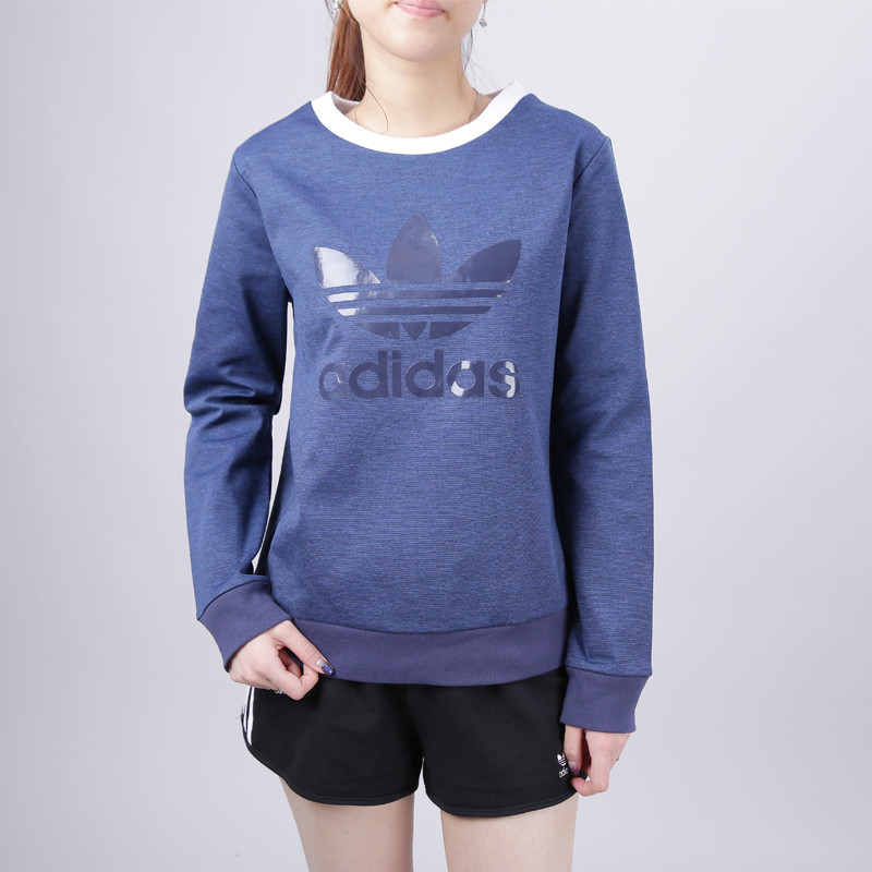 adidas阿迪达斯三叶草17年春季新款女子休闲套头衫BJ8293 BJ8293 S(成人）