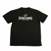斯伯丁Spalding篮球运动服舒适透气大码短袖T恤男20017-01黑色