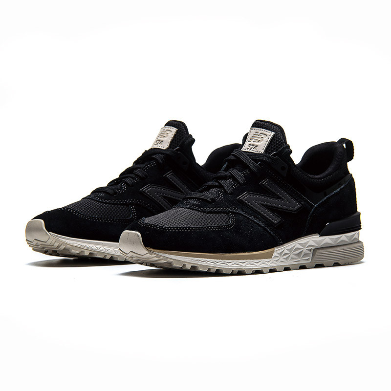 New Balance/NB男鞋休闲鞋2018新款574复古时尚运动鞋MS574FSK 黑色 42.5码