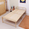 折叠床实木床单人午休床双人床儿童简易床1米小床1.2米家用木板床 第二代120cm环保清漆单床头