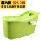 特大号沐浴桶儿童洗澡桶加厚塑料保温家用浴缸浴盆大人泡澡桶绿色老版1.2米+礼包_1 绿色老版1.2米+礼包