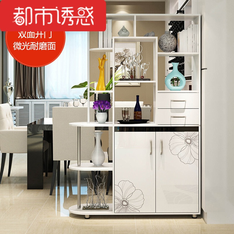 【包物流】简约现代客厅屏风隔断红酒样品柜烤漆间厅柜玄关鞋柜JY668-格桑淡彩120时尚大 SC059-格桑淡彩100