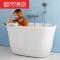 小户型浴缸日式独立式家用保温1-1.2米迷你亚克力小浴缸 ≈1.1m AT-24578-1100独立缸