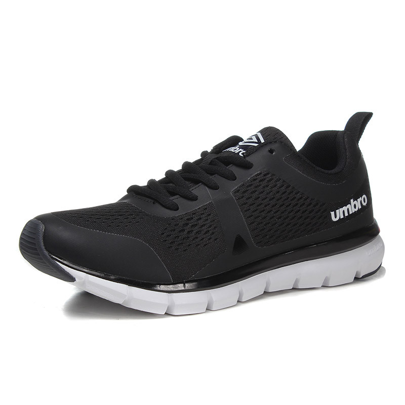 茵宝UMBRO2016新款男鞋跑步鞋运动鞋跑步UCB90709-01 黑色 42.5码
