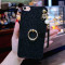 iPhone6plus手机壳苹果6s保护套A1699软边A1700指环扣a1586潮女款 5.5玫红色星星