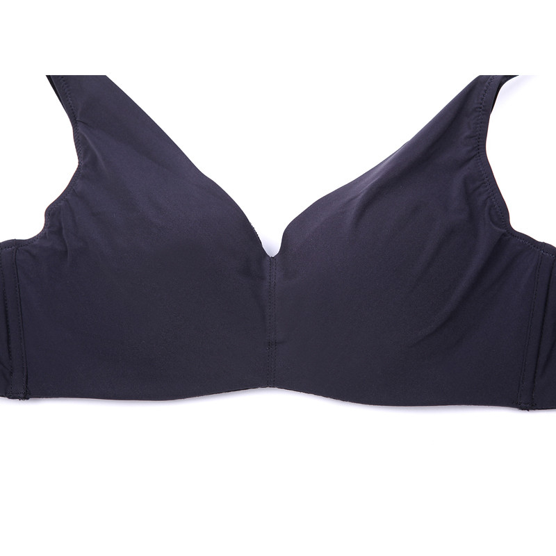 GO无钢圈内衣 女 聚拢文胸罩薄款性感收副乳小胸上托奶罩新款正品 85B 黑色