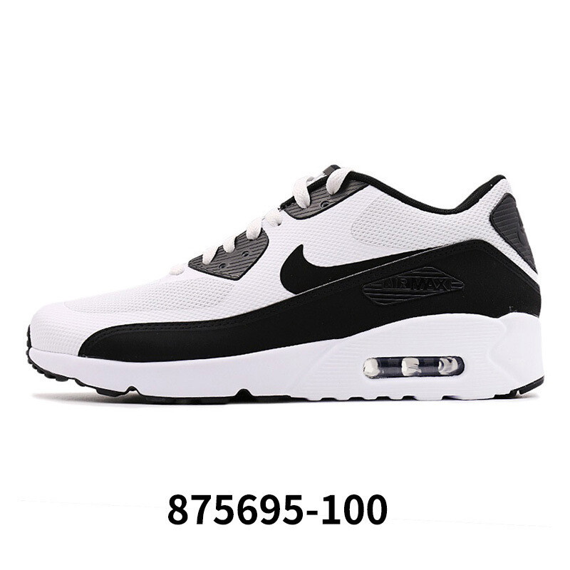 Nike耐克男鞋2017新款AIRMAX90气垫减震跑步休闲鞋875695-4001515134955758 白黑白875695-100 39