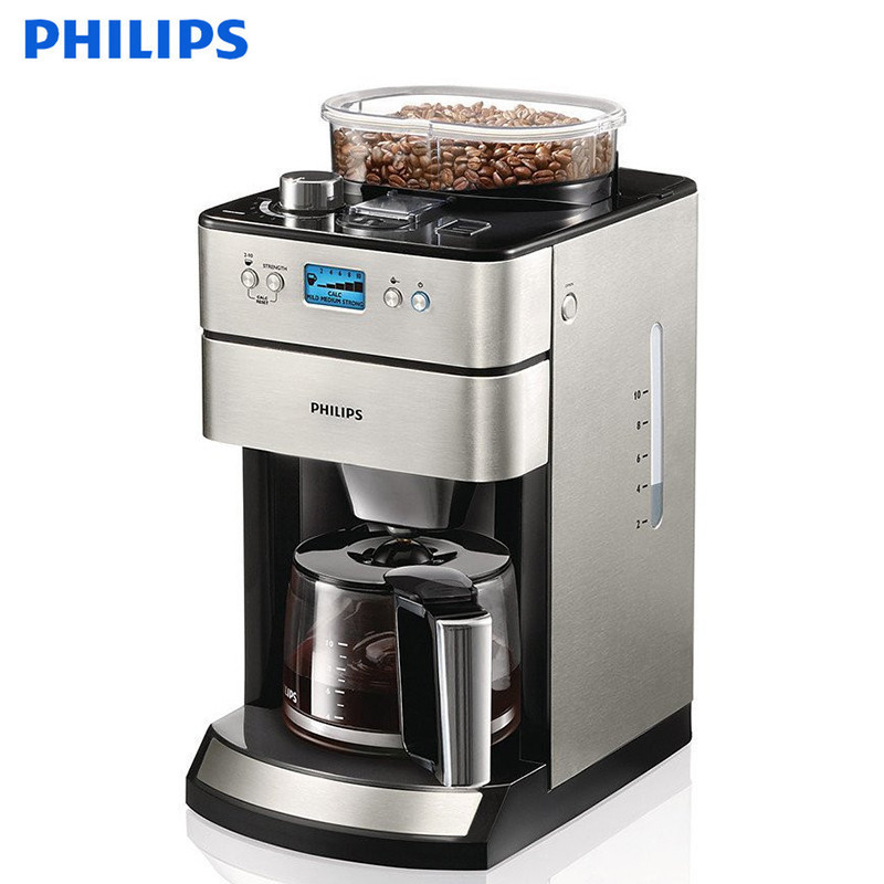 飞利浦(Philips) 自动磨豆一体式咖啡壶 HD7751/00（台）