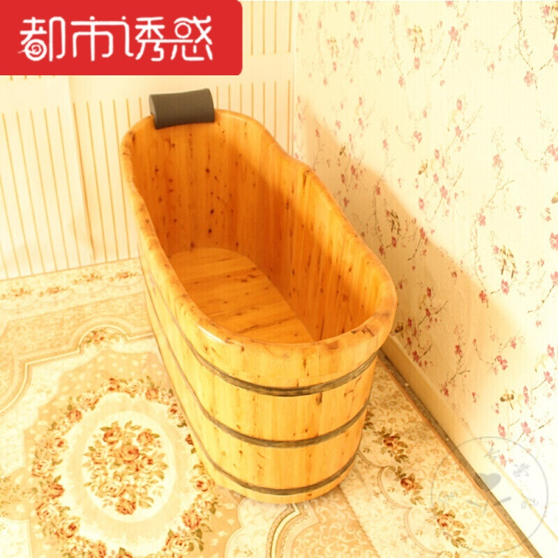洗澡泡澡实木沐浴桶浴缸蒸气药浴加盖加热小户型木枕按摩洗澡盆蒸 1.6米熏蒸套餐(宽64高75/65)