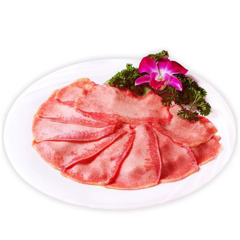 牛舌切片600g 新鲜牛口条去皮去舌苔 牛舌头 生鲜 yfz