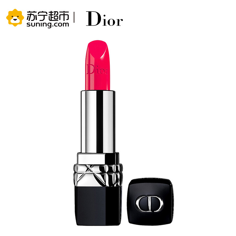 【国内专柜版】迪奥 （Dior ）烈艳蓝金唇膏(520#)3.5g口红锻光玫瑰红