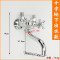 洋子（YangZi）（LANMiu）上市全铜明装厨房冷热水龙头挂墙式洗菜盆厨房阳台水槽龙头_1 十字轮低弯款
