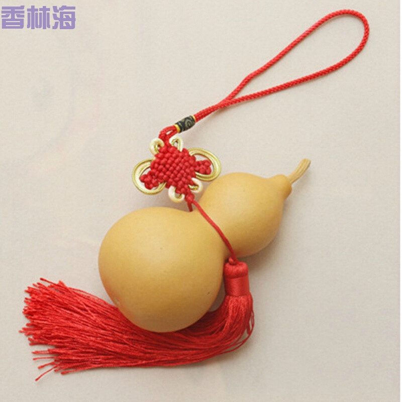 洋子（YangZi）大小中号天然风水葫芦挂件大码葫芦摆件汽车葫芦挂件镇宅_1 12cm左右带短藤