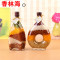 洋子（YangZi）创意厨房餐厅酒柜橱柜家居摆件装饰品工艺品五谷丰登杂粮玻璃瓶_1 丰收树提琴福塔