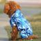 小狗衣服狗雨衣小型犬宠物泰迪比熊四脚防水衣狗狗雨披夏装中型犬舒适时尚创意宠物用品宠物服饰及 足球风彩兰色