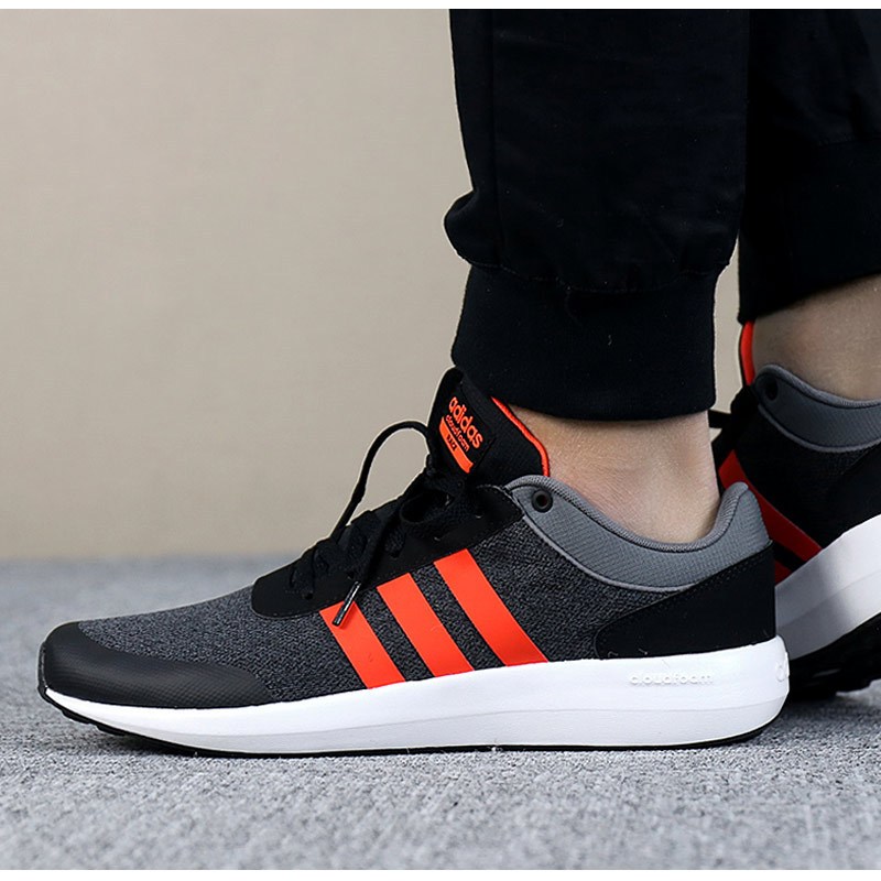 阿迪达斯NEO男鞋休闲鞋秋新款低帮运动鞋透气耐磨板鞋-AH2424 白/光线蓝/光线蓝 43