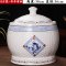 景德镇陶瓷米桶米缸10kg20斤厨房大米面粉带盖防潮防虫密封储物罐多色多款多功能时尚创意床_1 35斤装-年年有余
