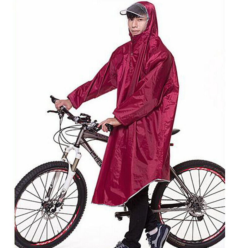 自行车电动车雨衣_1 紫红色