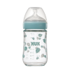 NUK240ML自然母感宽口玻璃奶瓶（初生型硅胶中号）