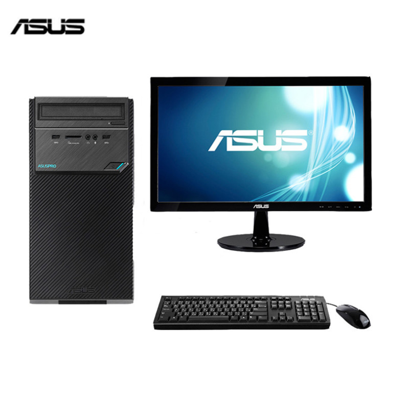 华硕(ASUS) D320MT商用台式电脑整机 23.8英寸显示器（i5-6500 8G 1T GT720 2G独 黑）