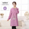 成人带袖反穿衣服时尚长袖防水女工作厨房罩衣防油韩式理发师围裙 防水-紫色
