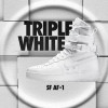 NikeSFAF1男子AirForce1纯白高帮休闲板鞋903270-100 白/白 44.5