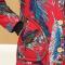 18款式妈妈棉袄女冬中长款加厚大码50岁60老人冬装女中老年女装棉衣外套 4XL（建议130-145斤） 红色小花