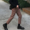 18款式KIM/17WI韩国秋冬新品焦糖色宽松版九分休闲裤男 XL 黑色可以系腰带