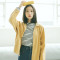 18款式超火的灯芯绒工装外套女酷春季帅气开学季糖果色上衣服女学生潮人 均码 卡其色