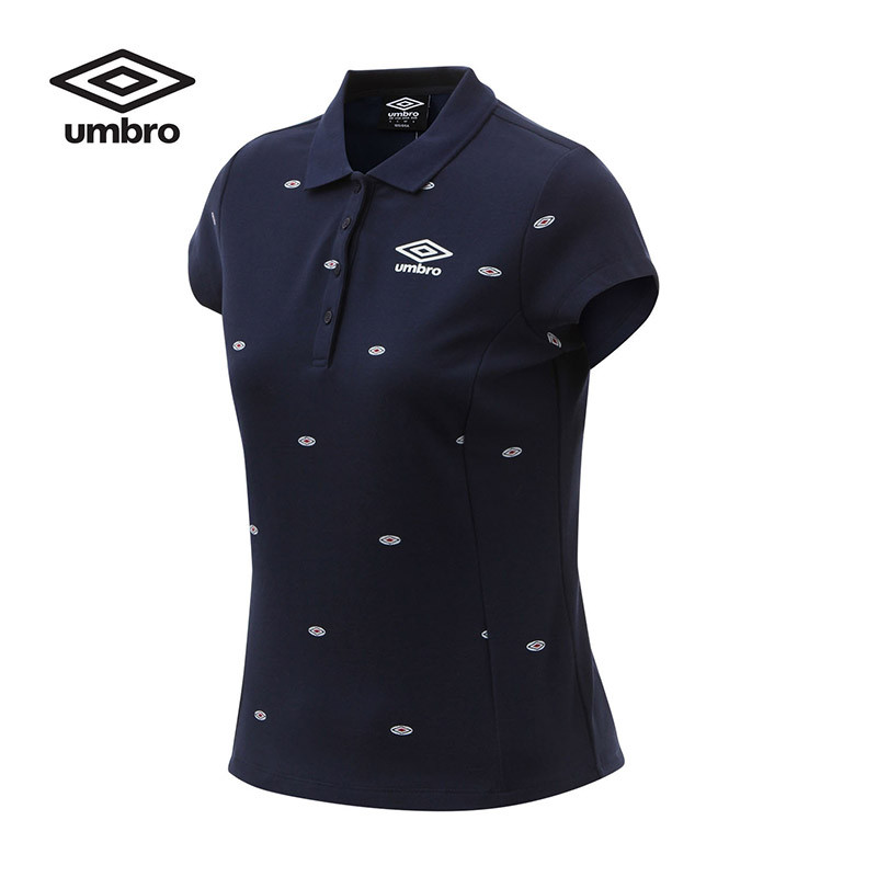 茵宝UMBRO女装短袖POLO衫运动服运动休闲UCC63102-001 L UCC63102-808深紫蓝