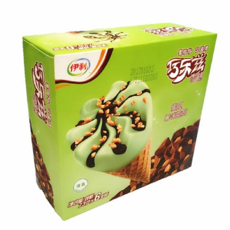 伊利巧乐兹哈蜜瓜口味脆筒冰淇淋73g*6高清实拍图