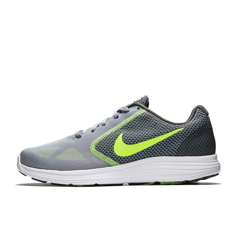 NIKE耐克REVOLUTION3轻质缓震耐磨男黑白运动休闲跑步鞋819300-103 819300-013 46
