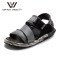 维界防滑舒适织带运动休闲凉鞋 黑色 42